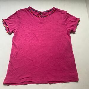 Mini Boden Rainbow Stripe Ruffle Tank Sleeveless Shirt